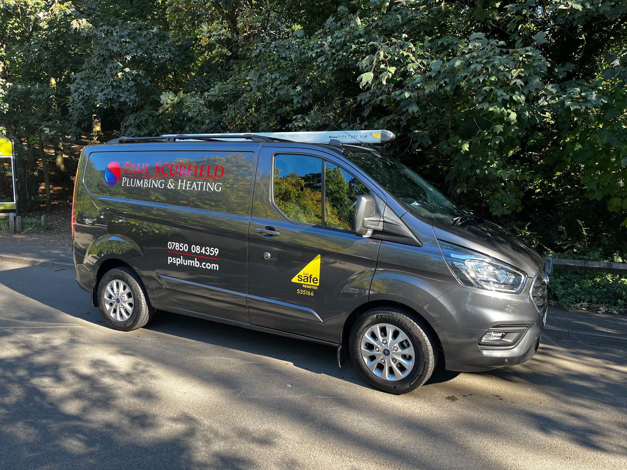 Paul Scurfield Plumbing and Heating van in Leeds
