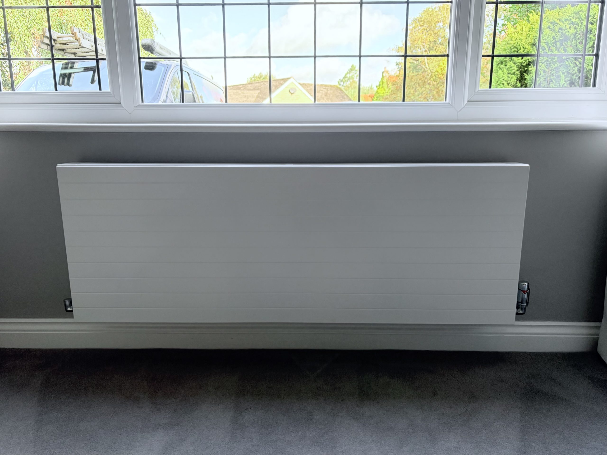 Completed radiator installation in Leeds